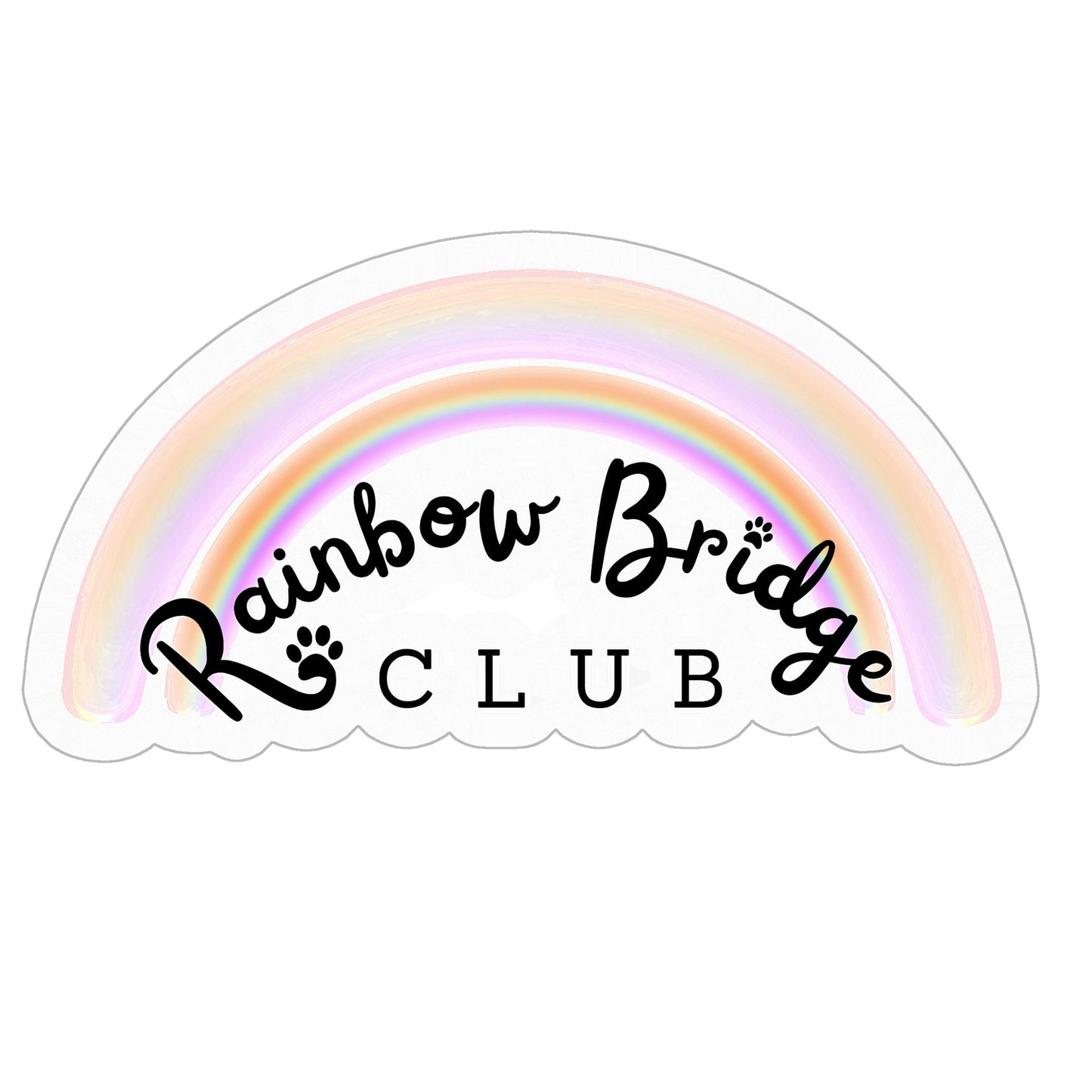 Rainbow Bridge Club Logo Sticker